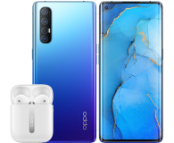 OPPO RENO 3 PRO Niebieski + Enco Free Białe - 1381221 - zdjęcie 1